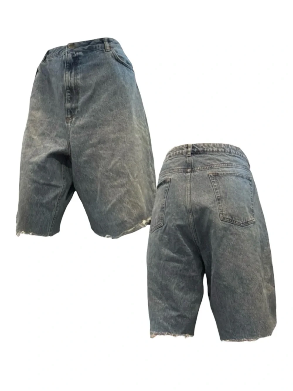 ASOS Washed Long Denim Jean Shorts